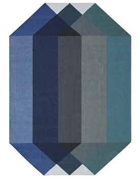 Gan Diamond Blue-Green Outdoor Carpet