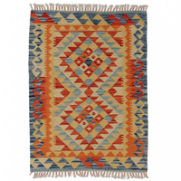 Kelim Maymanah Wool Carpet 87x117 98255
