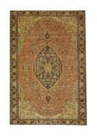 Vintage Iranian Wool Rug Unique 12139 191 x 288
