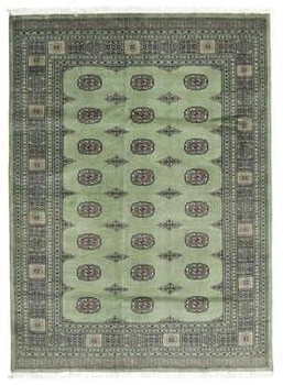 Pakistan Bokhara Green Wool Carpet 169 x 243
