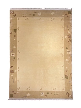 Nepal Muster Vanilla Wool Carpet 170 x 240