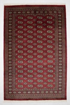 Wool Carpet Pakistan Bukhara Red 53528 203 x 292