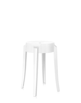 Charles Ghost 46 cm Stool White