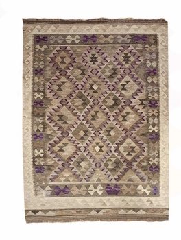Kelim Afghan Wool Carpet 133050 123x198