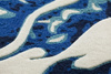 Dywan Gan Chain Stitch Blue China White