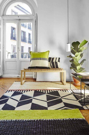 Gan Rustic Chic Geo Pistachio Carpet