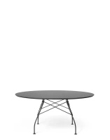 Glossy XXL Outdoor Round Ø150 cm Stół Czarny