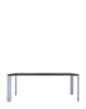  Four Soft Touch 190x79 cm Aluminum Table Black