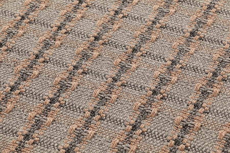 Gan Garden Layers Checks Terracotta Carpet