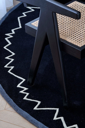 Toulemonde Bochart Baikal Noir carpet