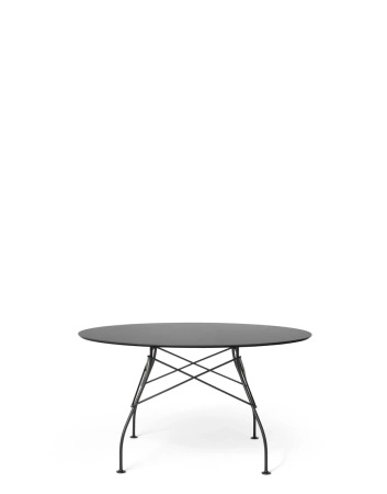Glossy Outdoor Ø128 cm Stół Czarny