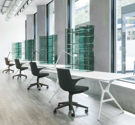 Spoon Table 200x90 cm White Table