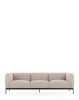 Asia Three-Seater Sofa (Cotone Plain) Beige