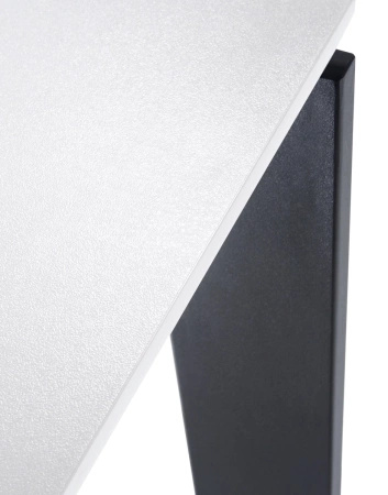  Four Rectangular 223x79 cm Table Black White
