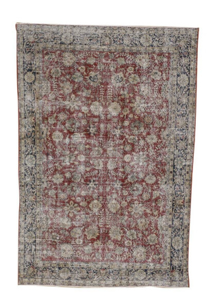 Vintage Iranian Wool Rug Unique 12311 198 x 295
