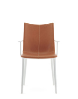 H.H.H. Leather Chair White Leather