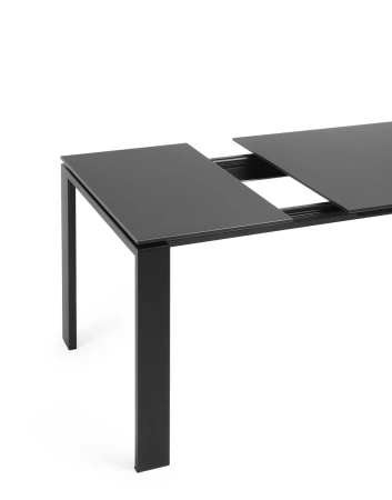 Four Extendable 160-170x90 cm Stół Rozkładany Czarny 