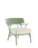 A.I. Lounge Bouclé Chair Green White