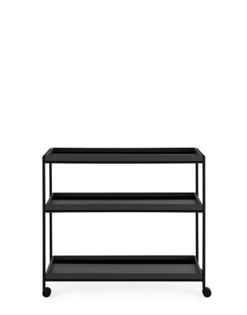 Trays 80 cm x 40 cm Wózek Czarny