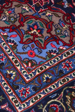 Kashan Red Wool Carpet 84704 195x303