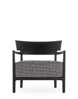 Cara Mat Armchair Black Beige