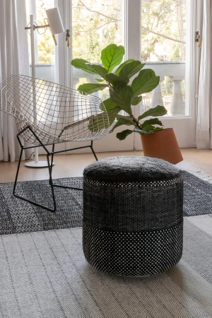 Nanimarquina Tres Persian Pouf S Black