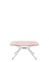 Blast Square Table Pink/Chrome