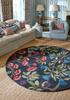 Sanderson FORAGING INDIGO ROUND carpet 146618