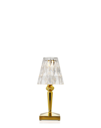Battery Metal Lamp Gold