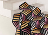 Dywan Gan Kilim Parquet Hexagon Orange