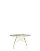 Glossy Round Ø128 cm Symphonie Gold Plated Table