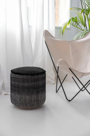 Nanimarquina Tres Persian Pouf S Black