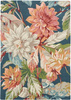 Sanderson Dahlia Rosehip Teal Carpet 050608