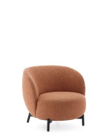 Lunam Curly Armchair Pink