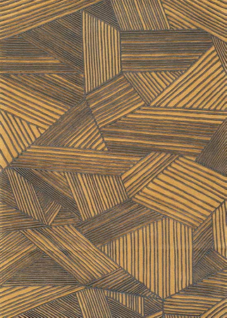 Toulemonde Bochart Intreccio Safran carpet