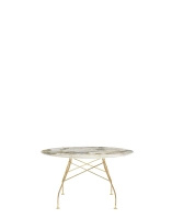 Glossy Round Ø128 cm Symphonie Gold Plated Table