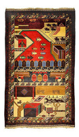 Belutch Pakistan Wool Carpet Nomad 113x196