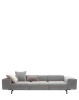 Largo Three-Seater Pied De Poule Sofa Black