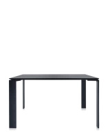 Four Square 128x128 cm Table Black Black