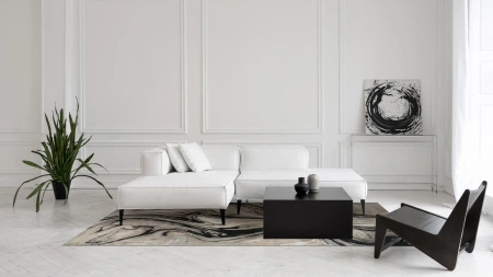 Dywan Carpet Decor Blur Black Handmade Collection