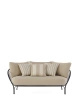 Hiray Sofa Black Beige