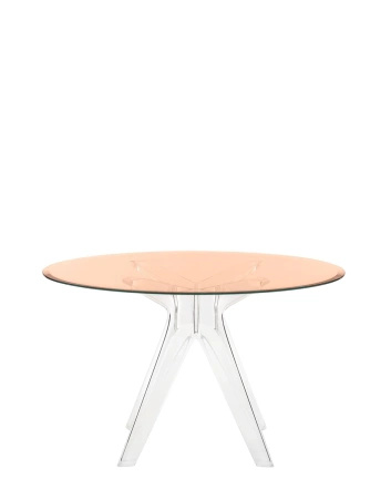Sir Gio Round Ø120 cm Transparent Pink Table