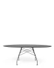 Glossy XXL Outdoor Oval 192x118 cm Stół Czarny