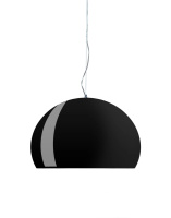 Fl/y Glossy Opaque Pendant Lamp Black