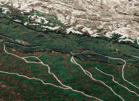 Gan Plastic Rivers Ganges Carpet
