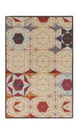 Gan Kilim Hexa Orange Carpet