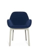 Clap Aquaclean Armchair White Navy Blue