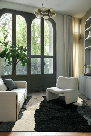 Toulemonde Bochart Clair Obscur Noir Blanc Carpet
