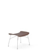 S/Wood Basic Veneer Podnóżek Ciemne Drewno Chromowany FSC™