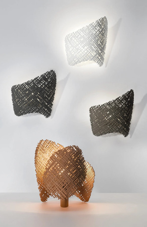 Tea Applique Brown Wall Lamp